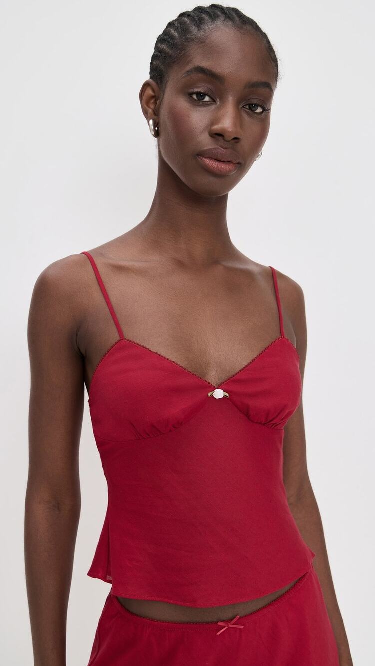 NWT Nia Red Isaac Top Camisole Tank Extra Small XS